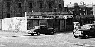exterior view of Rosses Bar 24 Portugal Street Gorbals